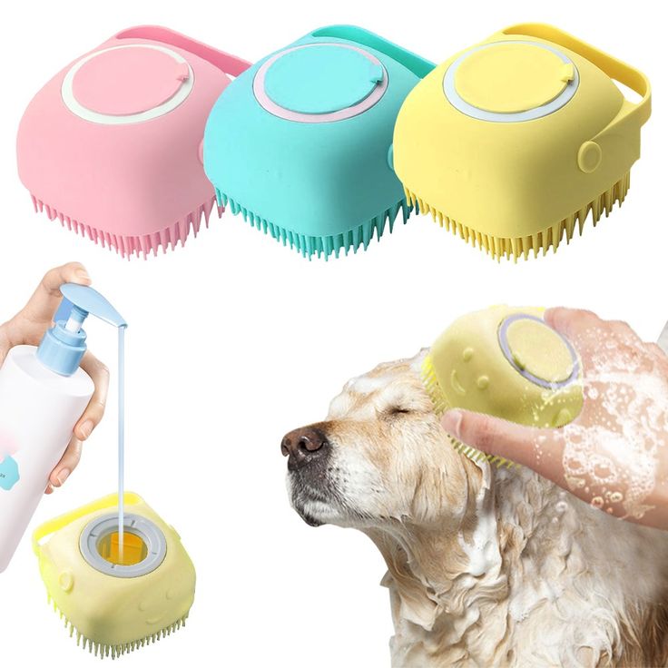 Dog Bath Massage Brush
